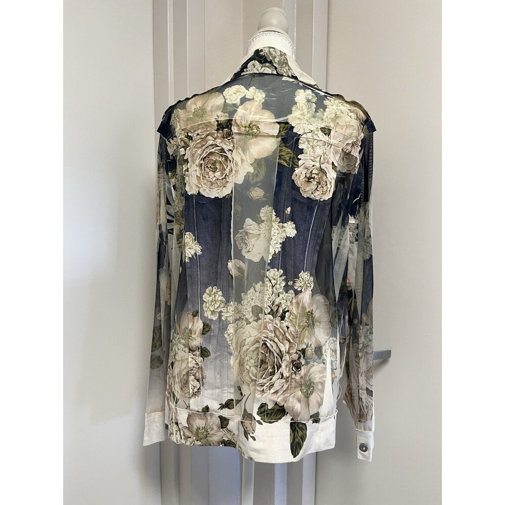 Origami By Vivien Multicolor Cottage Floral Artsy Festival Hippie L | Shirt - Picture 4 of 8